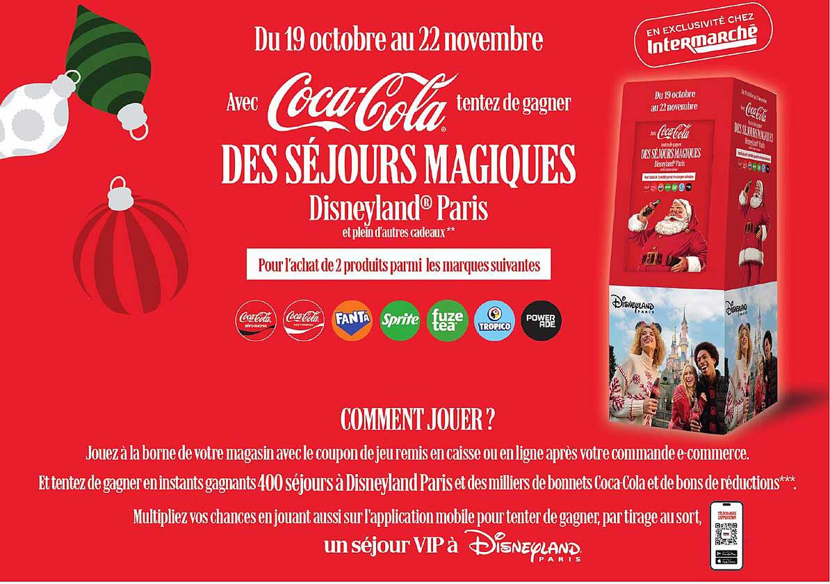 Avec Coca-Cola tentez de gagner DES SÉJOURS MAGIQUES Disneyland® Paris
