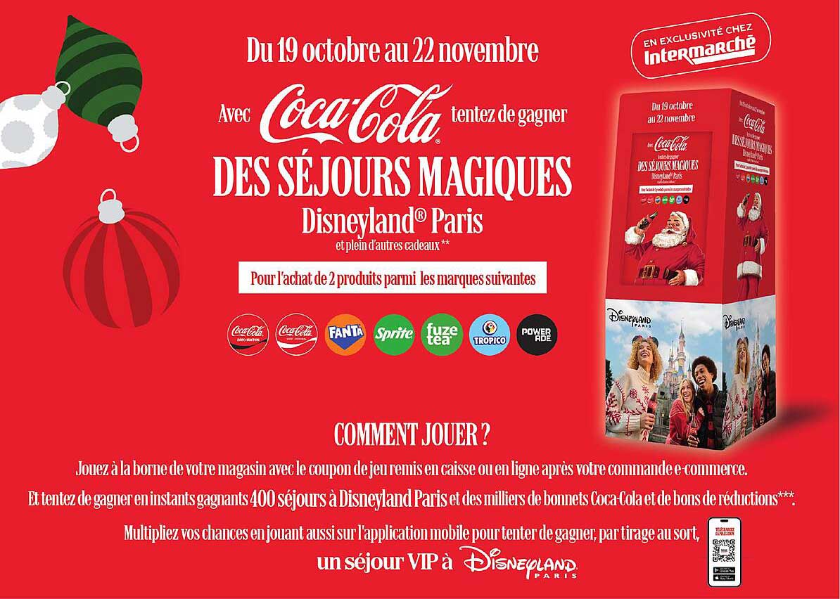 Avec Coca-Cola tentez de gagner des séjours magiques Disneyland® Paris