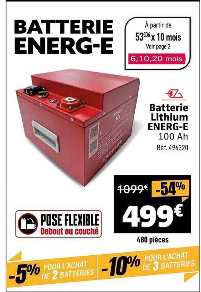 Batterie Lithium ENERG-E 100 Ah