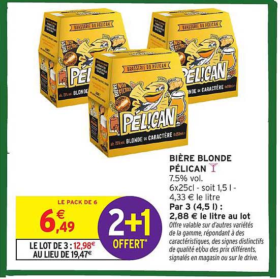 BIÈRE BLONDE PÉLICAN