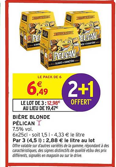 BIERE BLONDE PELICAN