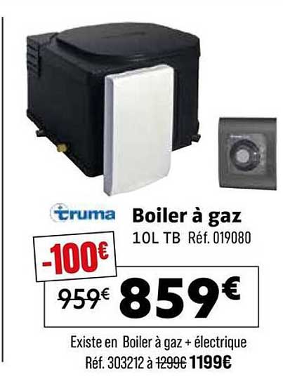 Boiler à gaz 10L TB Réf. 019080
