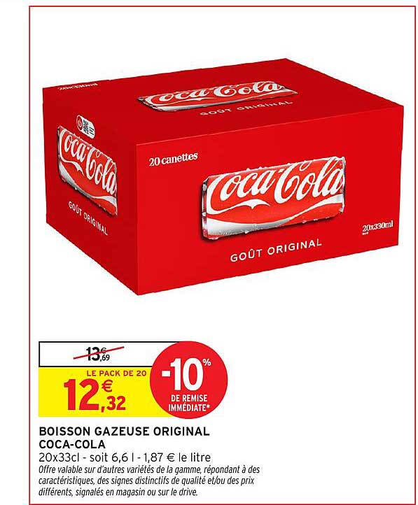 BOISSON GAZEUSE ORIGINAL COCA-COLA