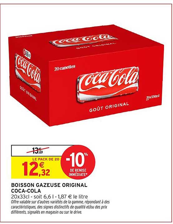 BOISSON GAZEUSE ORIGINAL COCA-COLA