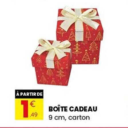 BOÎTE CADEAU 9 cm, carton