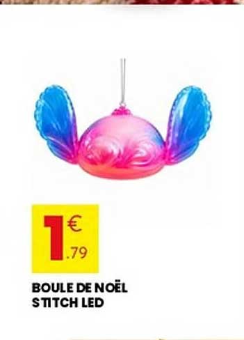 BOULE DE NOËL STITCH LED