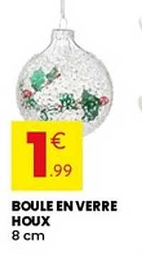 BOULE EN VERRE HOUX 8 cm
