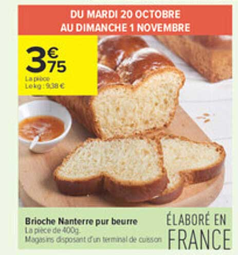 Brioche Nanterre pur beurre