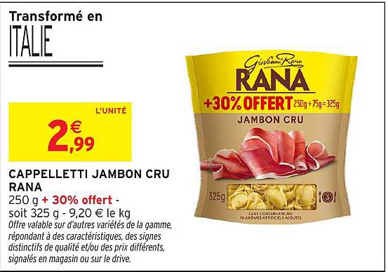 CAPPELLETTI JAMBON CRU RANA