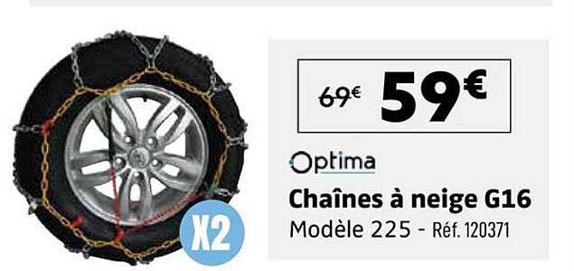 Chaînes à neige G16 Modèle 225 - Réf. 120371