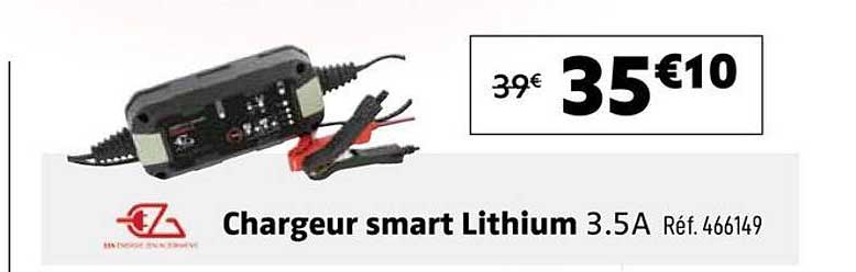 Chargeur smart Lithium 3.5A Réf. 466149