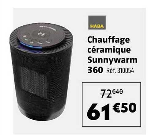 Chauffage céramique Sunnywarm 360 Réf. 310054