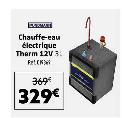 Chauffe-eau électrique Therm 12V 3L