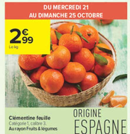 Clémentine feuille