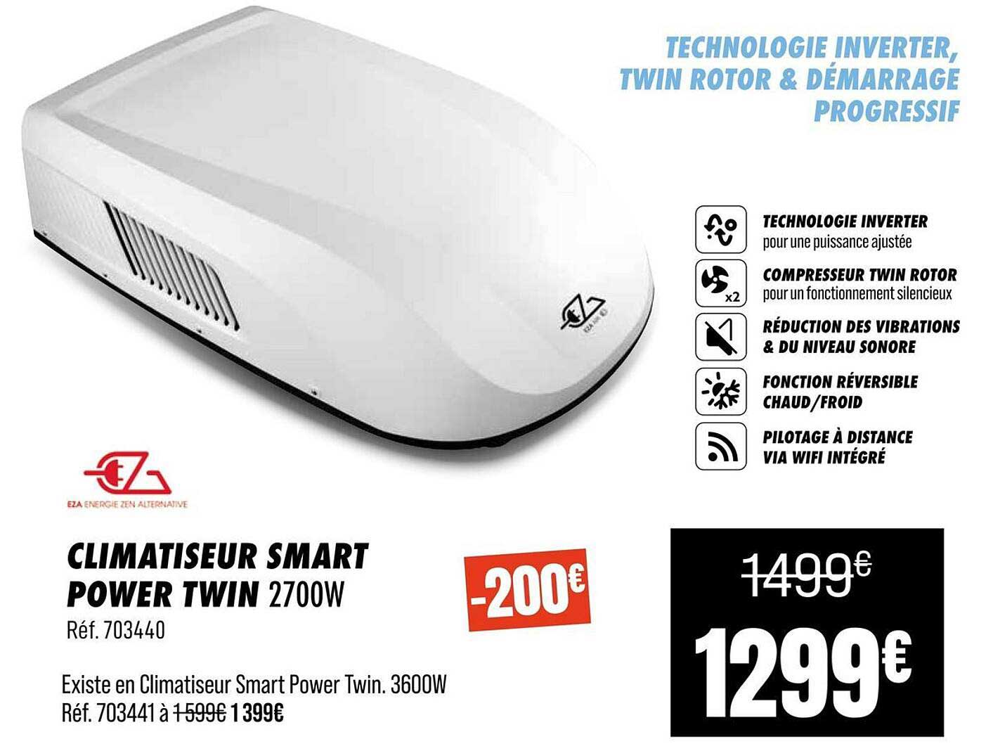 CLIMATISEUR SMART POWER TWIN 2700W