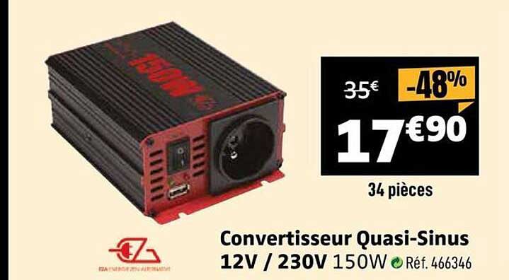 Convertisseur Quasi-Sinus 12V / 230V 150W