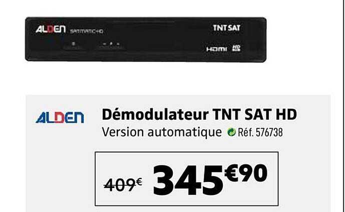 Démodulateur TNT SAT HD Version automatique Réf. 576738