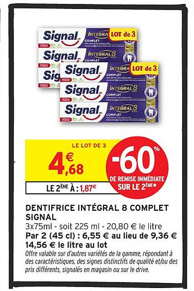 DENTIFRICE INTÉGRAL 8 COMPLET SIGNAL