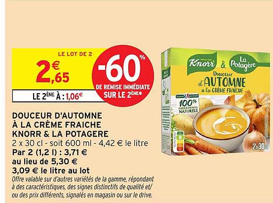 DOUCEUR D'AUTOMNE À LA CRÈME FRAICHE KNORR & LA POTAGERE