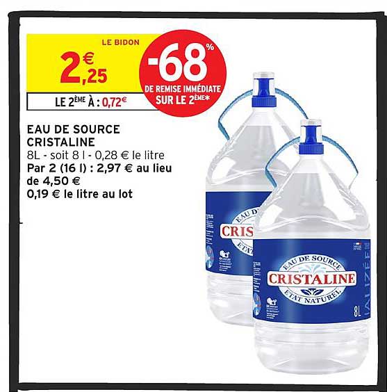 EAU DE SOURCE CRISTALINE