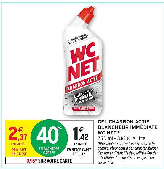 GEL CHARBON ACTIF BLANCHEUR IMMÉDIATE WC NET®