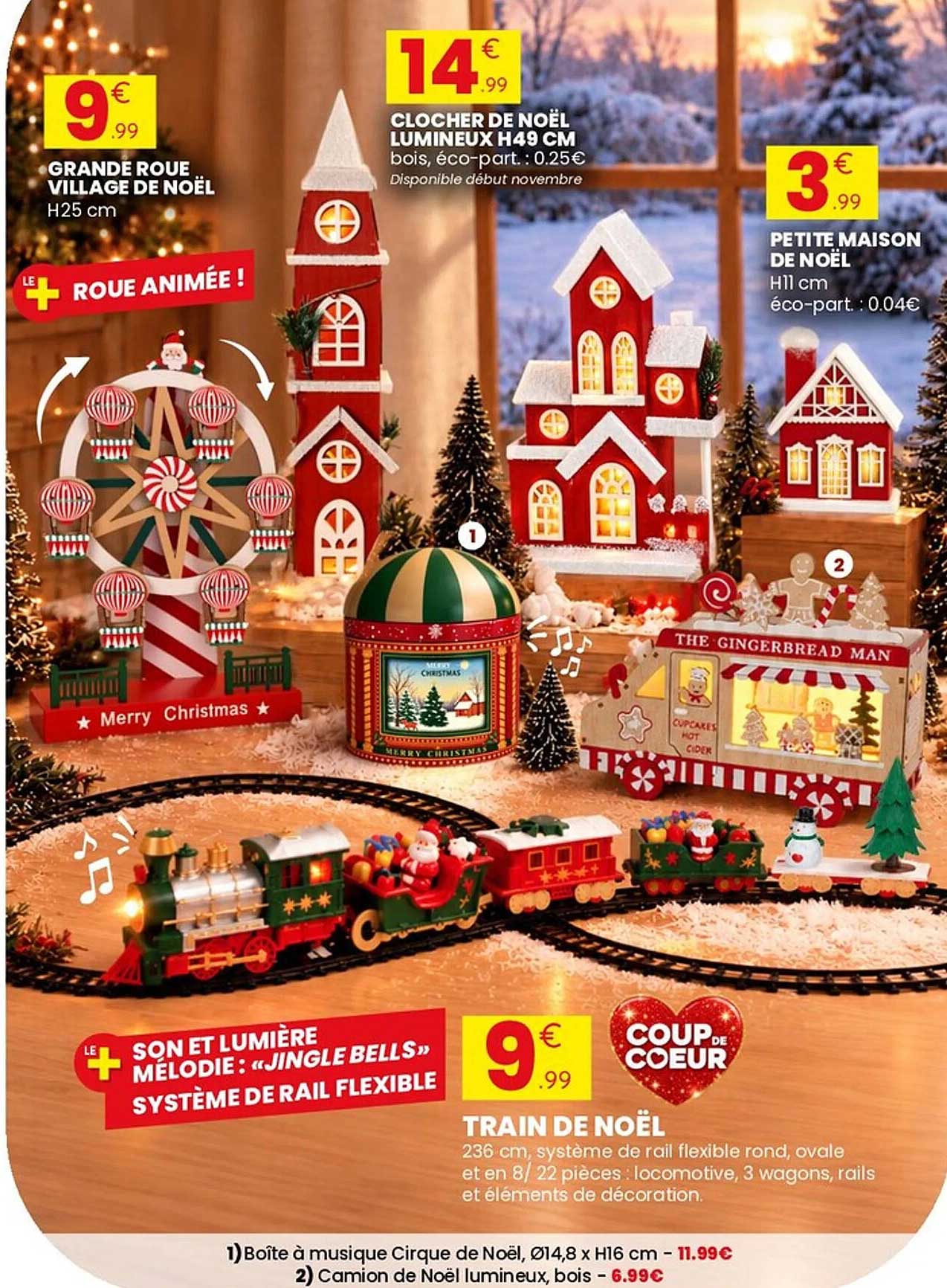 GRANDE ROUE VILLAGE DE NOËL H25 cm