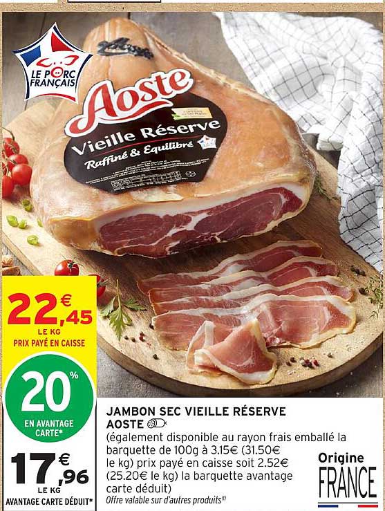 JAMBON SEC VIEILLE RÉSERVE AOSTE