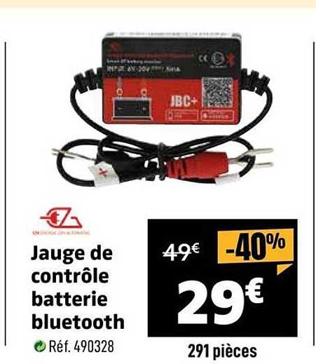 Jauge de contrôle batterie bluetooth