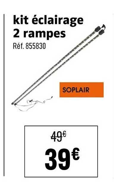 kit éclairage 2 rampes Réf. 855830 SOPLAIR