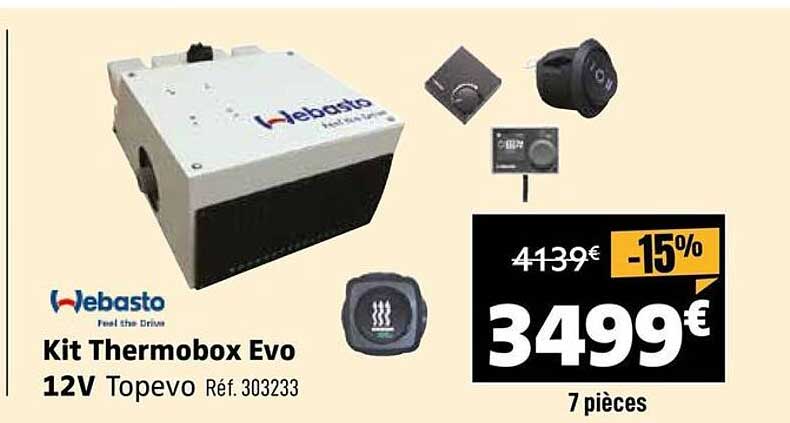 Kit Thermobox Evo 12V Topevo Réf. 303233
