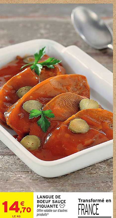 LANGUE DE BOEUF SAUCE PIQUANTE