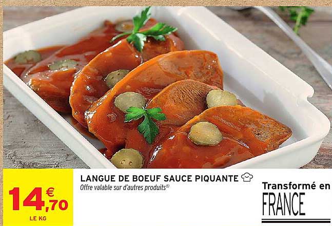 LANGUE DE BOEUF SAUCE PIQUANTE