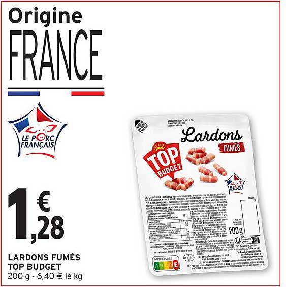 LARDONS FUMÉS TOP BUDGET