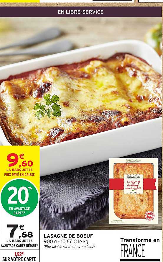 LASAGNE DE BOEUF