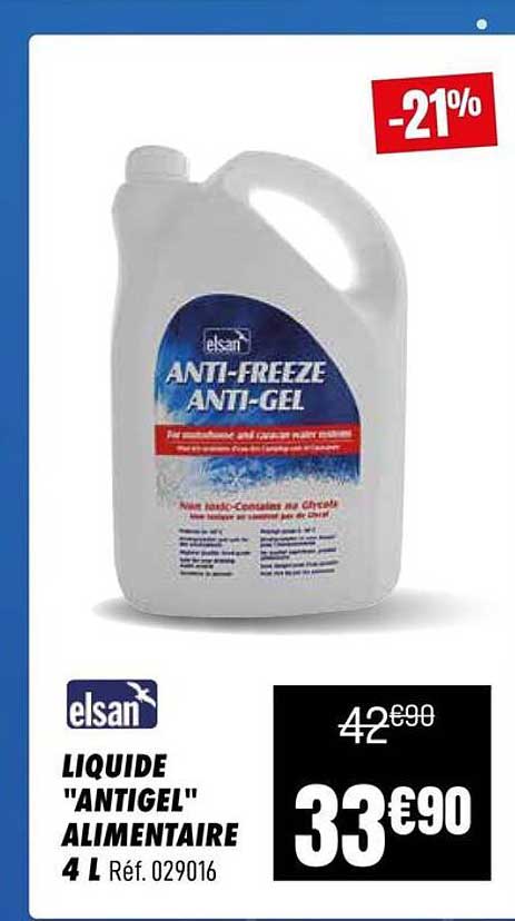 LIQUIDE "ANTIGEL" ALIMENTAIRE 4 L Réf. 029016