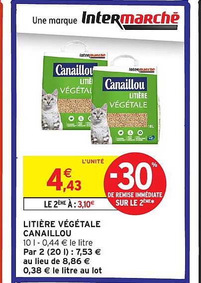 LITIÈRE VÉGÉTALE CANAILLOU