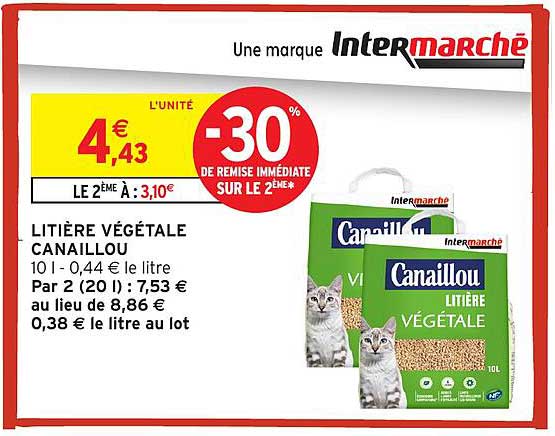 LITIÈRE VÉGÉTALE CANAILLOU