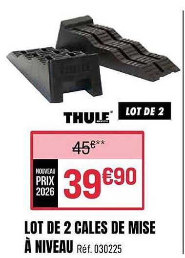 LOT DE 2 CALES DE MISE À NIVEAU Réf. 030225