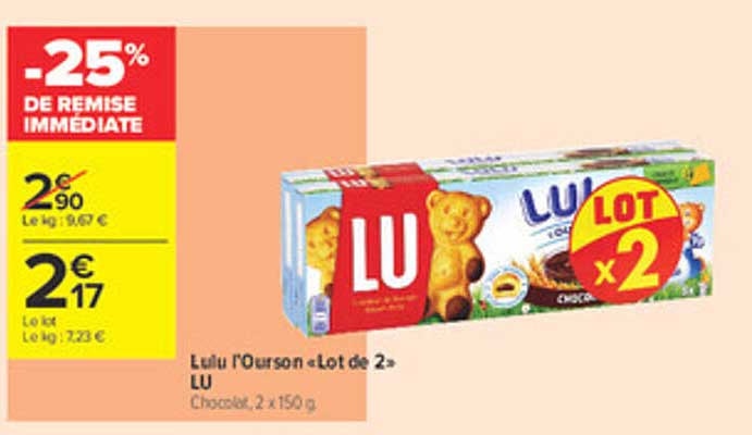 Lulu l'Ourson « Lot de 2 » LU