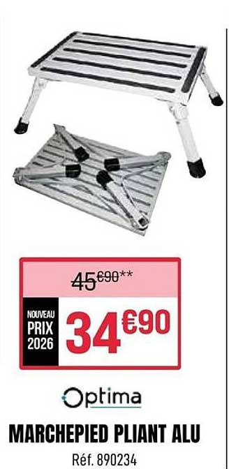 MARCHEPIED PLIANT ALU
