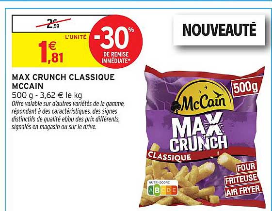 MAX CRUNCH CLASSIQUE MCCAIN