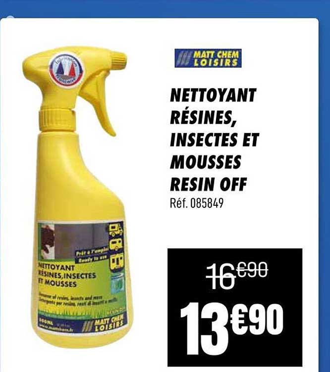 NETTOYANT RÉSINES, INSECTES ET MOUSSES RESIN OFF