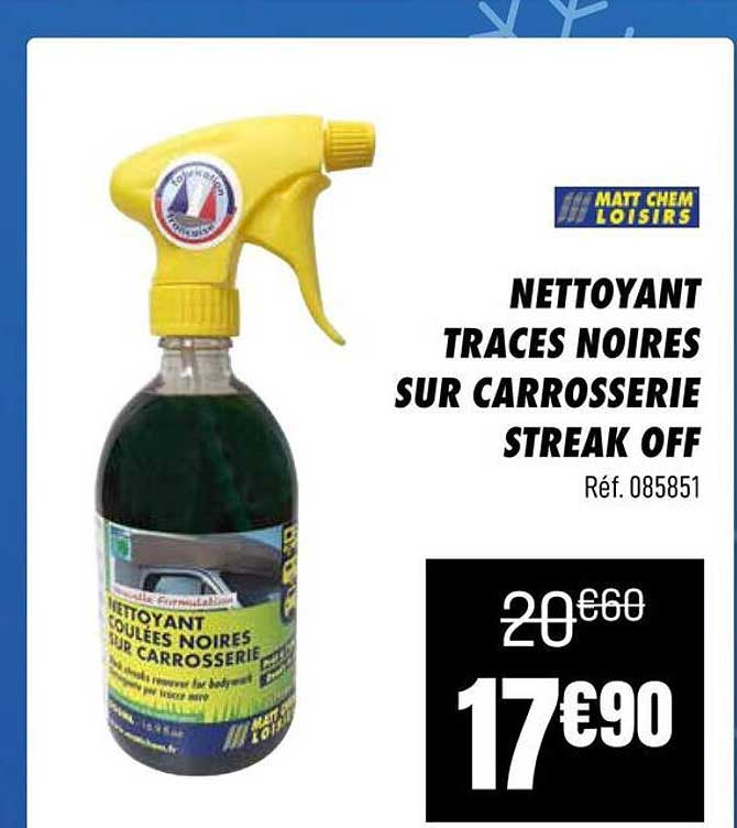 NETTOYANT TRACES NOIRES SUR CARROSSERIE STREAK OFF