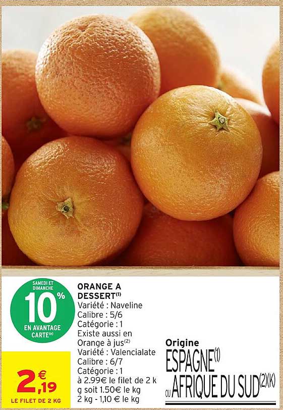 ORANGE A DESSERT