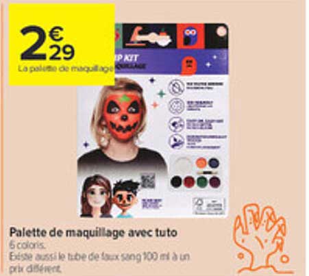 Palette de maquillage avec tuto