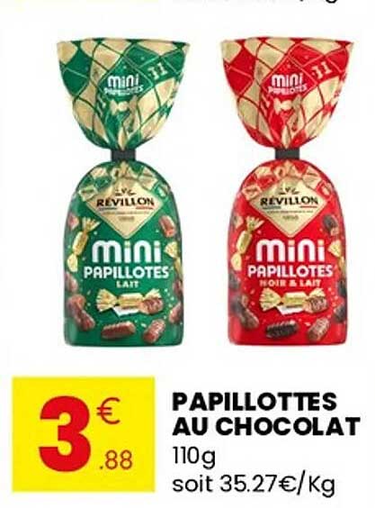 PAPILOTTES AU CHOCOLAT