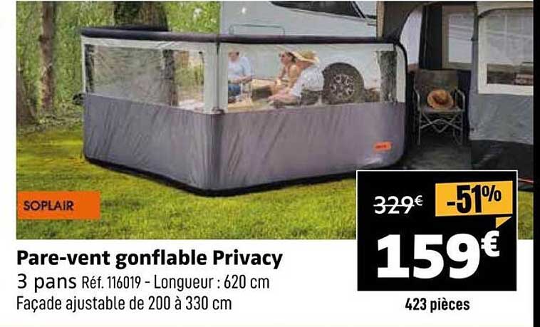 Pare-vent gonflable Privacy