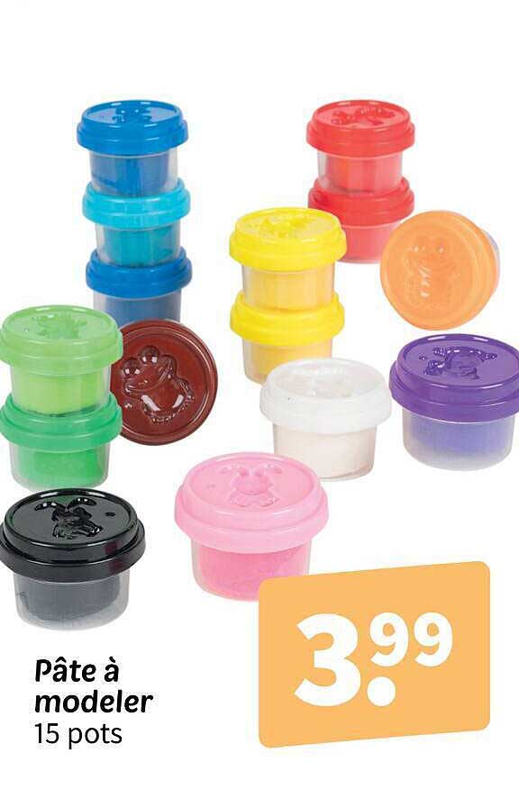 Pâte à modeler 15 pots