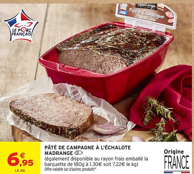 PÂTÉ DE CAMPAGNE À L'ÉCHALOTE MADRANGE