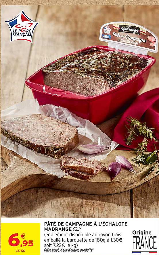 PÂTÉ DE CAMPAGNE À L'ÉCHALOTE MADRANGE